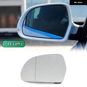 ヒーター付きサイドミラー ガラス アウディ A4 B8 2010 - 16 リアビュー バックミラー ガラス ドア ウィングミラー - 1PC Left