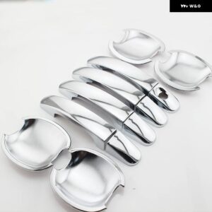 フォード フォーカス 2 3 4 MK2 MK3 MK4 ABSクローム トリム カー ドアハンドル カバー オート ステッカー アクセサリー - complete set 12 pcs