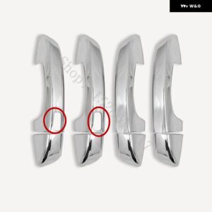 フォルクスワーゲン VW ゴルフ 6 MK6 2009 - 13 ドアハンドル ボウル ドアハンドル カバー トリム アクセサリー - silvery3
