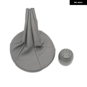 フィアット パンダ 4X4 2004 - 12 車用 5速ギアスティックレベル シフト ノブ レザー ブーツ 付き - set