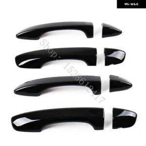 フォルクスワーゲン VW ティグアン MK2 2017 2018 2019~2024 ドアハンドル ボウル ドアハンドル カバー カバー トリム カーアクセサリー - Bright Black