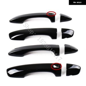 フォルクスワーゲン VW パサート B8 2017 2018 2019~2024 ドアハンドル ボウル ドアハンドル カバー カバー トリム カーアクセサリー - Bright Black4