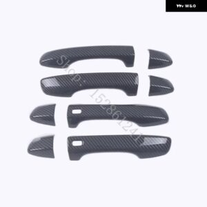 フォルクスワーゲン VW パサート B8 2017 2018 2019~2024 ドアハンドル ボウル ドアハンドル カバー カバー トリム カーアクセサリー - Carbon fiber pattern3