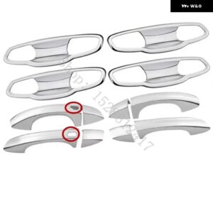 フォルクスワーゲン VW ゴルフ 7 / ゴルフ 7.7 2014 - 16~2020 ABS ドアハンドル ボウル ドアハンドル カバー カバー トリム - silvery5