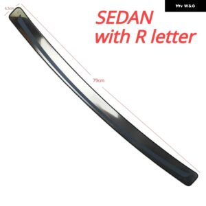 フォルクスワーゲン パサート B5-B8 1996-2019 セダン ステンレス リア バンパー プロテクター シル トランク トレッドプレート カバー トリム カー - B5 1996-20042