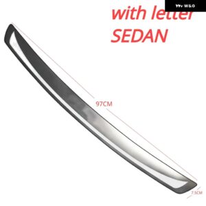 フォルクスワーゲン パサート B5-B8 1996-2019 セダン ステンレス リア バンパー プロテクター シル トランク トレッドプレート カバー トリム カー - B7 2011-2017