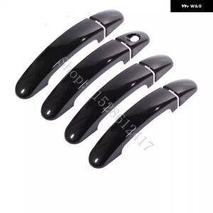 フォード エスケープ クーガ 2009 2010 2011~ 2016 ABS ドアハンドル カバー トリム デコレーション ドアハンドル ボウル ステッカー スタイリング - Glossy Black