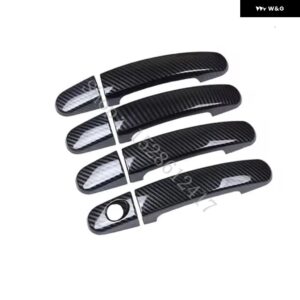 フォード エスケープ クーガ 2009 2010 2011~ 2016 ABS ドアハンドル カバー トリム デコレーション ドアハンドル ボウル ステッカー スタイリング - Carbon fiber pattern