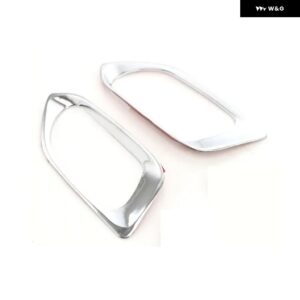 プジョー 2008 2014 - 2019 車用クロームインナー ドアハンドル トリム ドアボウルカバー ステッカー カー スタイリング アクセサリー - Front Door -Silver