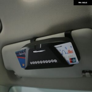 フォード フォーカス 2 MK2 3 4 MK3 MK4クーガエスケープカー メガネ ケース オーガナイザー ボックス サングラス ホルダー 収納 ポケット - ABS black A