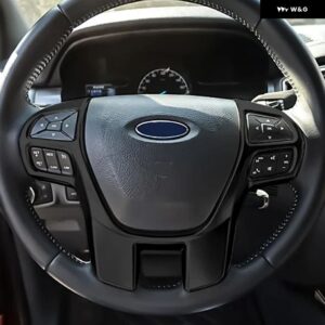 フォード エベレスト エクスプローラー エンデバー レンジャー 2015 - 2020 ステアリングホイール デコレーション スパンコール インテリア - black