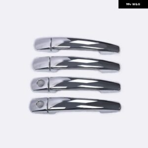 プジョー パートナー シトロエン ベルリンゴ II 2008-2016 クローム カー ドアハンドル カバー トリム ステッカー カー スタイリング - 2 keyholes