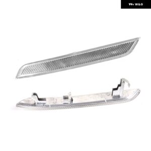 フロント バンパー サイドマーカー リフレクター ライトクリアホワイト BMW X6 E71 E72 X5M 2008-2014 63147187087 63147187088 カーアクセサリー - Left and Right