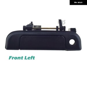 フロント左/右外側 外装 ドアハンドル ブラック トヨタ ハイエース 1992-2004 69220-95J03 69210-95J03 - Left 1 PC