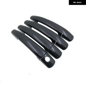 プジョー 2008 2013 - 19 カーボン車 ドアハンドル カバー スタイリング アクセサリー - carbon 4 door