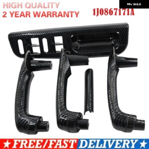 フォルクスワーゲン ボーラ ゴルフ 1999-2004 4 MK4 ジェッタ 内側 ドアハンドル アームレスト 1J0867171A 1J4867179A 1J0867172A - Carbon Fiber