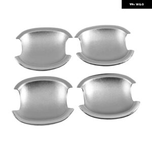 フォード フォーカス 2015 - 18 カーボン クローム カー ドアハンドル カバー トリム オーバーレイ スタイリング アクセサリー - silver bowl