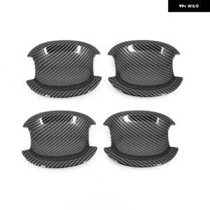 フォード フォーカス 2012 - 15 カーボン クローム カー ドアハンドル カバー ボウル トリム オーバーレイ スタイリング アクセサリー - carbon bowl