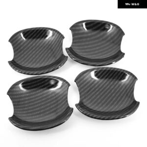 フォード レンジャー エベレスト 2006 - 11 クローム カーボン カー ドアハンドル ボウルカバー ステッカー スタイリッシュ アクセサリー - carbon bowl