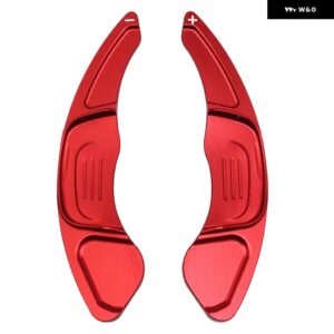 フォルクスワーゲン VW ゴルフ 7 MK7 R GTI シロッコ 2015 2016-2019 2020 メタルカー ステアリングホイール パドルエクステンダー シフター - Red