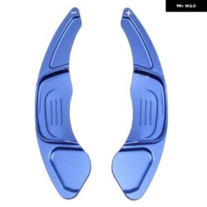 フォルクスワーゲン VW ゴルフ 7 MK7 R GTI シロッコ 2015 2016-2019 2020 メタルカー ステアリングホイール パドルエクステンダー シフター - Blue