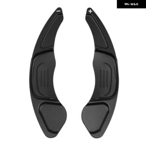 フォルクスワーゲン VW ゴルフ 7 MK7 R GTI シロッコ 2015 2016-2019 2020 メタルカー ステアリングホイール パドルエクステンダー シフター - black