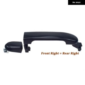 フロント リア 左 右 車外側 外装 ドアハンドル 日産 ヴァーサ 2007-2012 82641EL12A 82646-EL12B 82641-EL12A - Front RH or Rear RH