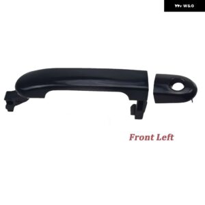 フロント リア 左 右 車外側 外装 ドアハンドル 日産 ヴァーサ 2007-2012 82641EL12A 82646-EL12B 82641-EL12A - Front Left