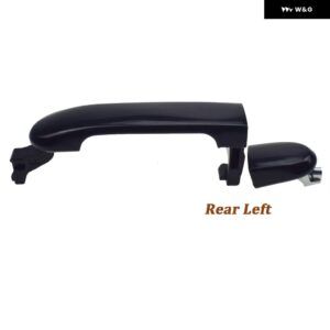 フロント リア 左 右 車外側 外装 ドアハンドル 日産 ヴァーサ 2007-2012 82641EL12A 82646-EL12B 82641-EL12A - Rear Left