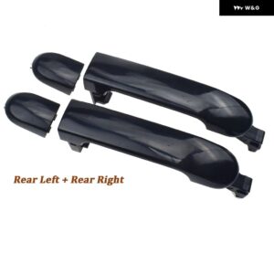 フロント リア 左 右 車外側 外装 ドアハンドル 日産 ヴァーサ 2007-2012 82641EL12A 82646-EL12B 82641-EL12A - Rear Pair 2PCS