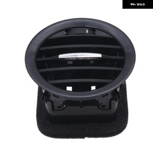 ブラック/クローム ヒーター A/C エアベント カバー アウトレット グリル VAUXHALL ADAM 2013- CORSA D 全モデル 2007-2015 13417363 2201099 - style 3