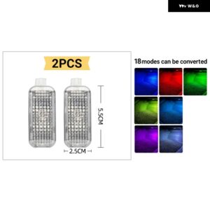 フォルクスワーゲン VW トゥアレグ 7L 7P 2004 - 10 - 2019 - 23 車用フットウェルライトアクセサリー - 2PCS