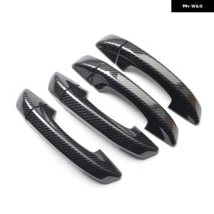フォルクスワーゲン VW シャラン 2011 - 16 カーボン クローム カー ドアハンドル カバー トリム スタイリング アクセサリー - black