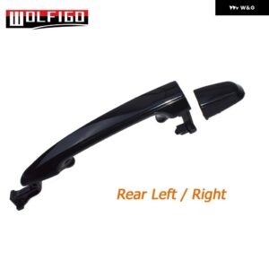 ブラック 外側 アウター ドアハンドル フロント リア 左 右 トヨタ シエナ 2004 - 10 69211-AE010 - REAR-left or right