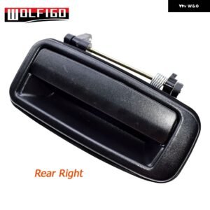 ブラック トヨタ カローラ 1988-1992 車外側 ドアハンドル フロント リア 左 右 69210-12110 69220-12110 - Rear Right