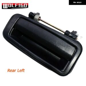 ブラック トヨタ カローラ 1988-1992 車外側 ドアハンドル フロント リア 左 右 69210-12110 69220-12110 - Rear Left