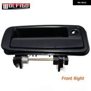 ブラック トヨタ カローラ 1988-1992 車外側 ドアハンドル フロント リア 左 右 69210-12110 69220-12110 - Front Right