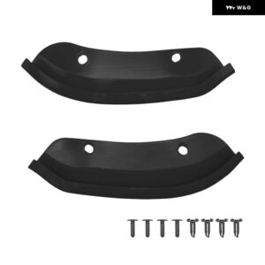 フロントスプリッター バンパー リップ プロテクター ダッジ チャレンジャー ヘルキャット ワイドボディ 2015-2021 2個 - black