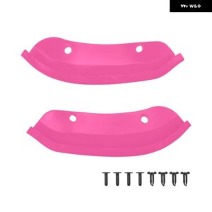 フロントスプリッター バンパー リップ プロテクター ダッジ チャレンジャー ヘルキャット ワイドボディ 2015-2021 2個 - Pink