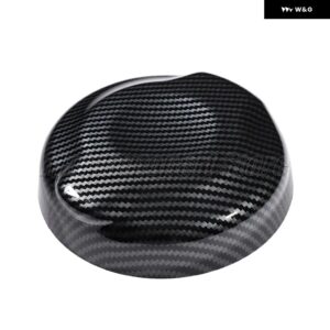 ブラック/カーボンパターン車用燃料 タンクキャップ カバー ステッカー MINI COOPER S/SD JCW F55 F56 F57 2.0T - Carbon fiber pattern