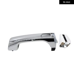 フロント リア 左 右 ブラック/クロームシルバー 06-10 ハマー H3 25832249 15932907 15296933 15794314 外装 外側 ドアハンドル - Chrome silver