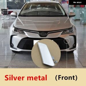 フロント バンパー 牽引フックアイカバー トレーラーキャップ グリル シェル トヨタ カローラアルティスSEADN 2019 - 21 - Silver