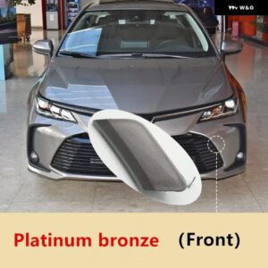 フロント バンパー 牽引フックアイカバー トレーラーキャップ グリル シェル トヨタ カローラアルティスSEADN 2019 - 21 - Platinum bronze