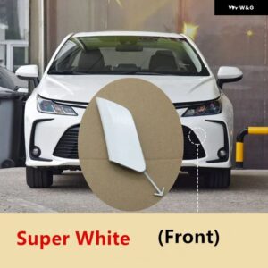 フロント バンパー 牽引フックアイカバー トレーラーキャップ グリル シェル トヨタ カローラアルティスSEADN 2019 - 21 - Super white