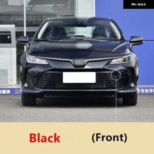 フロント バンパー 牽引フックアイカバー トレーラーキャップ グリル シェル トヨタ カローラアルティスSEADN 2019 - 21 - black