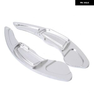 ペア ステアリングホイール パドル シフト エクステンダーカーエクステンション シフター アルミ ホンダ シティ シビック 第8世代CR-Vオートカー - Silver