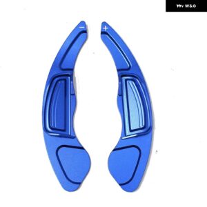 ペア ステアリングホイール パドル シフト エクステンダーカーエクステンション シフター アルミ ホンダ シティ シビック 第8世代CR-Vオートカー - Blue