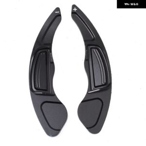 ペア ステアリングホイール パドル シフト エクステンダーカーエクステンション シフター アルミ ホンダ シティ シビック 第8世代CR-Vオートカー - black