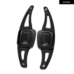 フォルクスワーゲン ティグアン MK2 VW ゴルフ 7/8 オール トラック MK7/8 T-クロス パサート B8 GTI R-LINE ステアリングホイール シフト パドル シフター - black