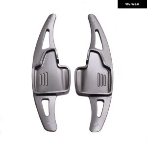 ペアカーオート ステアリングホイール シフト パドルエクステンダー ステッカー アルミ フォード フォーカス クーガエコスポーツクーパーカーアクセサリー - GRAY